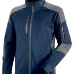 Veste Softshell Cetus - Bleu foncé. Gris, M, 100% polyester, 1 pcs