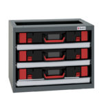 Module pour coffrets SYSKO avec étagères coulissantes - 380 mm, 16.600 kg, 556 mm, 430 mm, 1 pcs