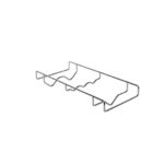 Panier de rangement Pour élément bas coulissant, SUB Flex - Acier, Chromé, Poli, 500mm, 1 pcs