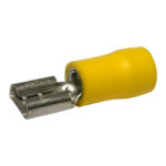 Cosse électrique à sertir, cosse plate femelle - 4-6 mm², Jaune, 6.3x0.8mm, -15 à 75 °C, 50 pcs/200 pcs