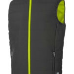 Gilet de travail matelassé moon - Anthracite. Vert citron, XXL, 1 pcs