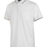 Polo de travail Jersey X Polo au look décontracté et design - Blanc, L, 1 pcs