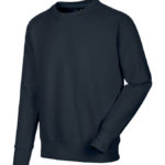 Sweat col rond - Marine, L, 50% coton. 50% polyester, 1 pcs