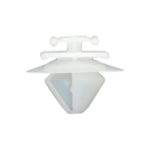 Clip pour revêtement intérieur  Type 6 - Blanc, 0.67-1 mm, 8 mm, 2.95 mm, 25 pcs