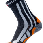 Chaussettes toutes saisons - Anthracite. Orange, 39-41, 1 Paire, 50% polyester. 46% polyamide. 4% élasthanne, 1 pcs