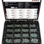 Assortiment de vis autoperceuse à tête plate Pias ZEBRA - Acier, Zingué, 1600 PCS, 4.250 kg, 1 pcs