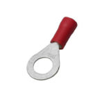 Cosse à œil isolée, insertion facile - 0.5-1.5 mm², Rouge, M6, -15 à 75 °C, 100 pcs/300 pcs