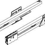 Coulisse à sortie totale Nova Pro Soft-Close, liquide - 270 mm, 40 kg, Soft-close, Extension complète, 1 pcs