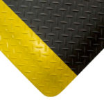 Tapis antifatigue PVC Premium au mètre - Coupe personnalisée, 100 x 900 x 14 mm, Noir. Jaune, Polychlorure de vinyle - PVC, 10 pcs