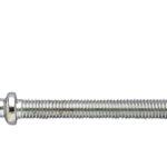 Pitonnerie métrique avec embase refoulée (gonds) - 4 mm, 46 mm, 40 mm, Acier, 100 pcs