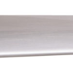 Poignée barre courbe - Fonte de zinc / plastique, Acier inoxydable FINISH, 114 mm, 64 mm, 1 pcs