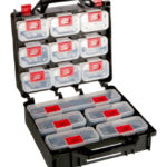 Coffret multi box - Polypropylène - PP, 14 PCS, Noir. Rouge, 330 mm, 1 pcs