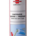 Cartouche lampe à souder - 600 ml, Laiton. poli, Inodore, Butane/propane, 1 pcs