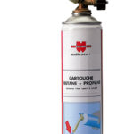 Lampe à souder - 600 ml, Laiton. poli, Inodore, Butane/propane, 1 pcs