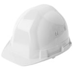 Casque de chantier - Blanc, 53cm-61cm, 397, Polyéthylène haute densité, 1 pcs