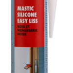 Mastic silicone Easy Liss Bois et menuiserie - Blanc gris RAL 9002, 310 ml, 40 °C, 1 pcs/25 pcs