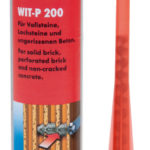 Mortier spécial bicomposants WIT-P 200 - 300 ml, 80 °C, Gris ciment, 1 pcs/12 pcs