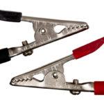 Pince crocodile - 4 mm, 55 mm, Acier / caoutchouc, 5 pcs