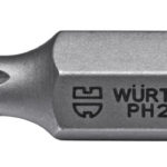 Embout cruciforme (PH) - PH3, 10 mm, Six pans extérieurs, 30 mm, 1 pcs