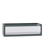Module à tiroirs avec panneau d'aluminium Largeur : 834 mm - 834 mm, 250 mm, 380 mm, 75 kg, 1 pcs