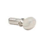 Taquet design d'étagère en verre, ovale - Transparent, 5 mm, 250 pcs