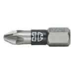 Embout cruciforme (PZ) - C 6.3 (1/4 pouce), Six pans extérieurs, 25 mm