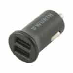 Chargeur de voiture USB, 2,4 A - Plastique, 21 g, 48 mm, 25 mm