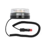 Gyrophare LED double, 12 V/30 V - LED, 10 PCS, Jaune, Fixation magnétique et fiche pour allume-cigares