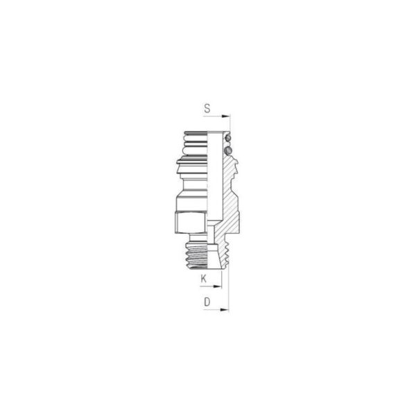 Pièce de raccord ABC, conique 24° – Image 2