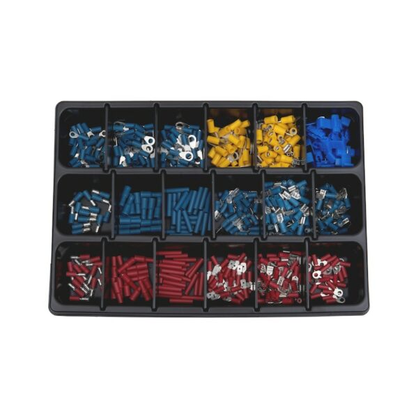 Assortiment de cosses à sertir isolées, 530 pièces