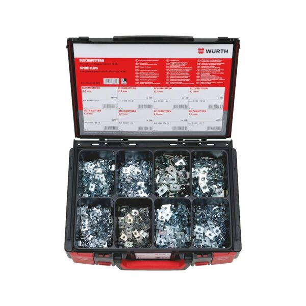 Assortiment d'écrous à tôle