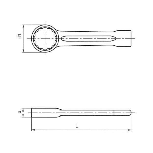 Clé polygonale à frapper – Image 2