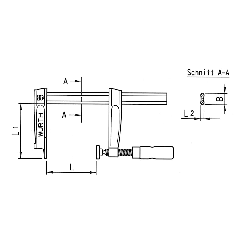 Serre-Joints à Vis en Fonte