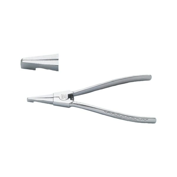 Pince à circlip externe, coudée à 90°