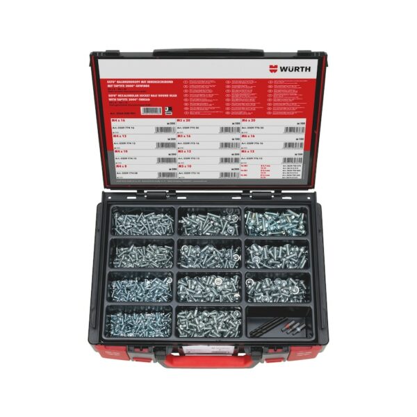 Vis autoformeuses, tête demi-ronde, assortiment