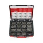 Assortiment de vis autoformeuses, tête plate 2 008 pièces - Acier inoxydable A2, Brut, 5700 g