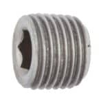 Bouchon six pans mâle, filetage conique - 6 mm, IS3, 1 mm