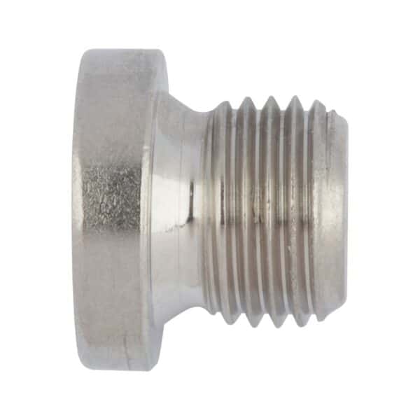 Bouchon six pans mâle et embase à filetage cylindrique