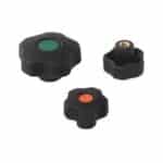 Molette forme étoilée avec filetage de trou borgne - 12 mm, 28 mm, 26 mm