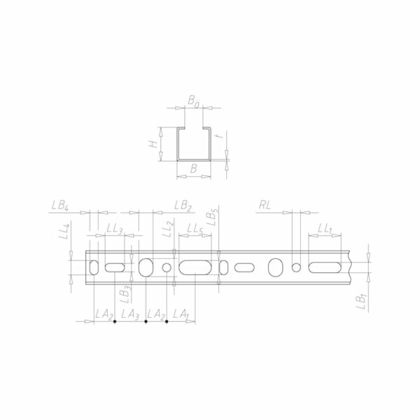 Rail de montage en C VARIFIX® 26/26 – Image 2