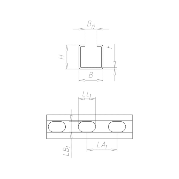 Rail de montage en C VARIFIX® 28/28 — C2C – Image 2