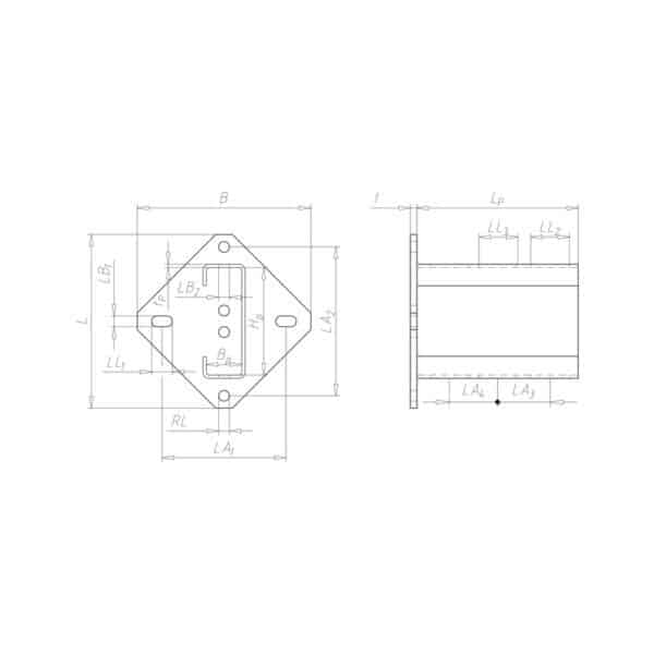 Pied profilé VARIFIX® 41/128 – Image 2