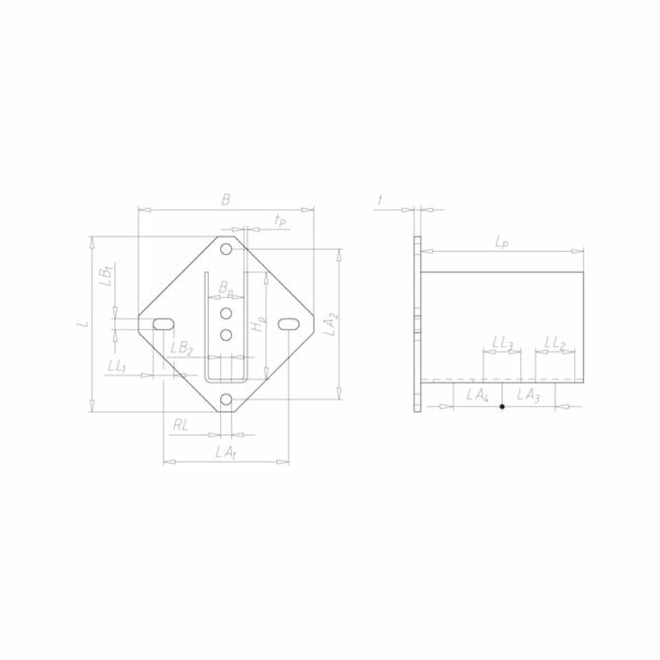 Pied profilé VARIFIX® 41/128 – Image 2