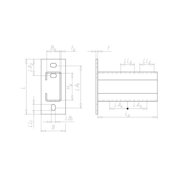 VARIFIX®, pied de profilé pour système Rapid Ecrou 41 – Image 2