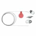 Jeu de câbles métalliques standard avec crochet fermé - 2 mm, 155 kg, 12.5 mm, 642 g