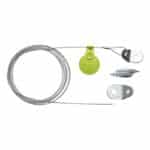 Jeu de câbles métalliques standard avec crochet fermé - 3 mm, 475 kg, 12.5 mm, 809 g