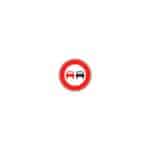 Panneaux de type B - Interdiction / fin d'interdiction / stationnement - B3, 450 mm, RA1/A, 1130 g