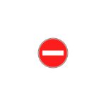 Panneaux de type B - Interdiction / fin d'interdiction / stationnement - B1, 450 mm, RA1/A, 1130 g