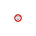 Panneaux de type B - Interdiction / fin d'interdiction / stationnement - B4, 450 mm, RA1/A, 1130 g