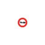 Panneaux de type B - Interdiction / fin d'interdiction / stationnement - B9c, 450 mm, RA1/A, 1130 g